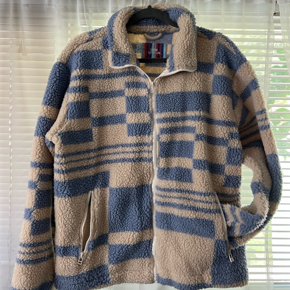 Urban Outfitters Sherpa Zip Up Jacket